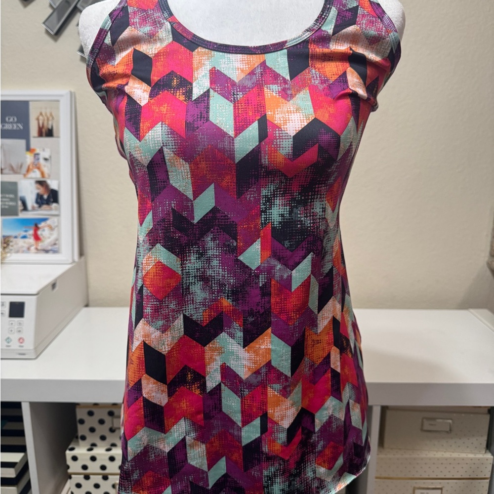 Athleta Multicolor Geometric Tank Top
